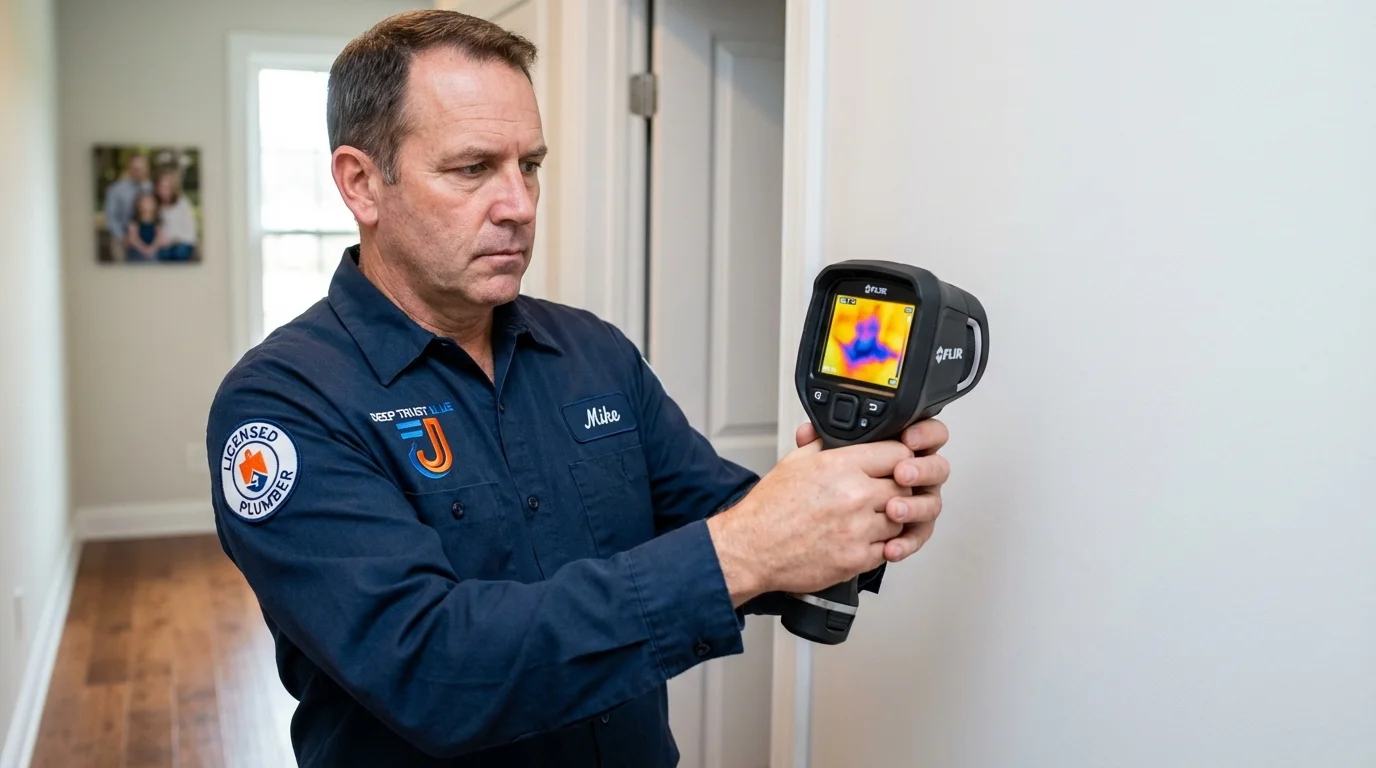 Thermal imaging leak detection by Johns Plumbing LLC in Saint Gabriel